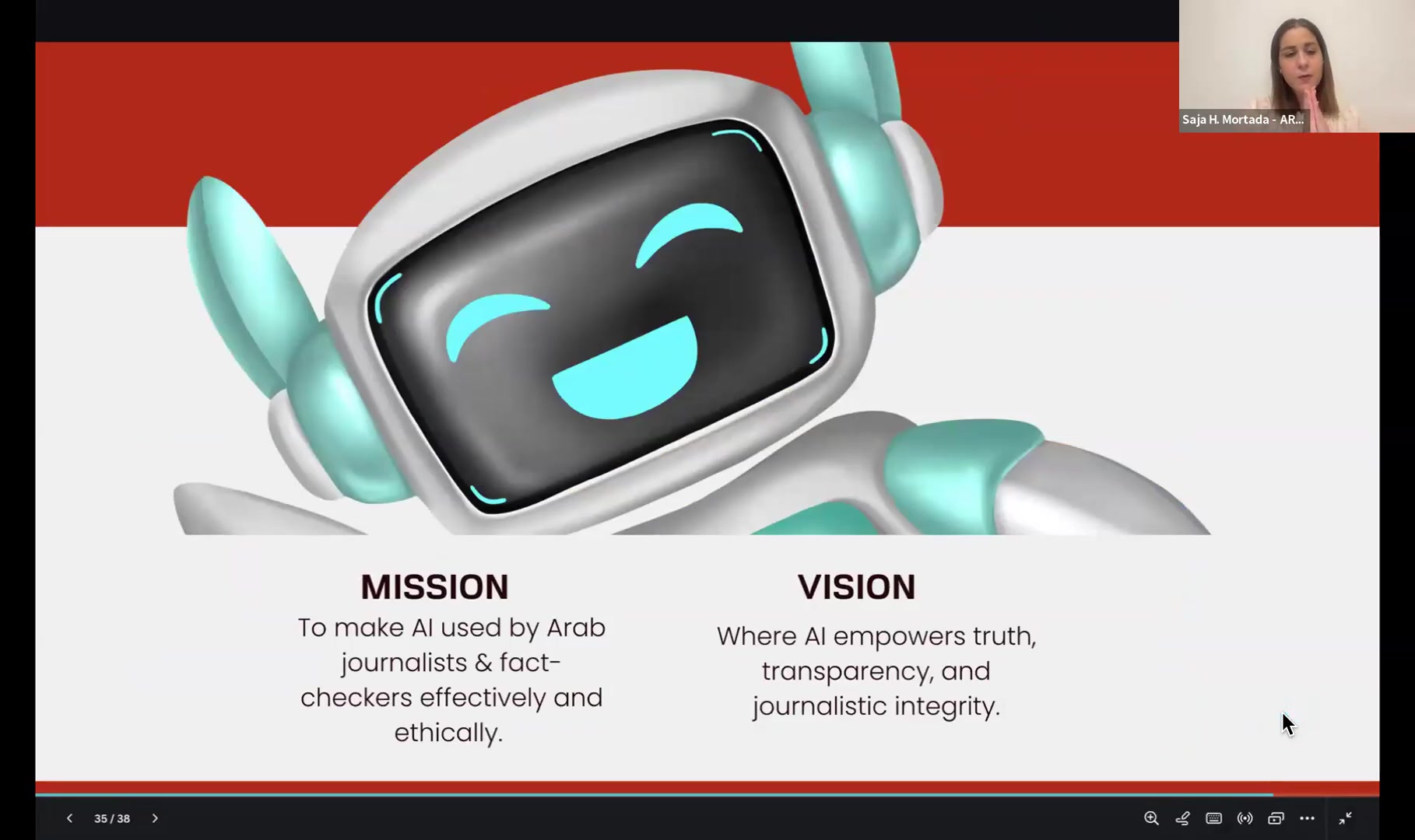 Saja Murtada on ARIJ's mission and vision for AI in journalism