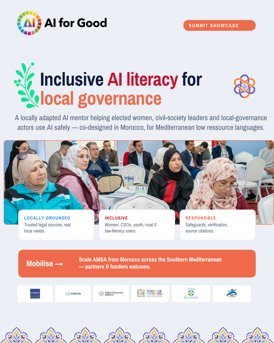 AMSA-AI showcase — inclusive AI literacy for local governance