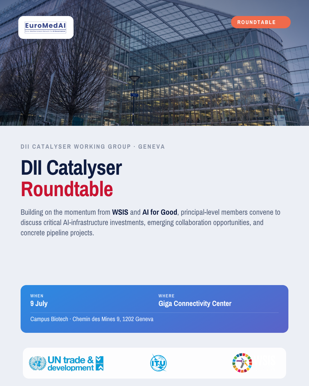 DII Catalyser Roundtable at the Giga Connectivity Center