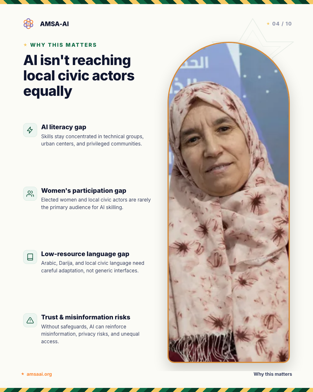 AMSA-AI fact sheet explaining why inclusive AI literacy matters