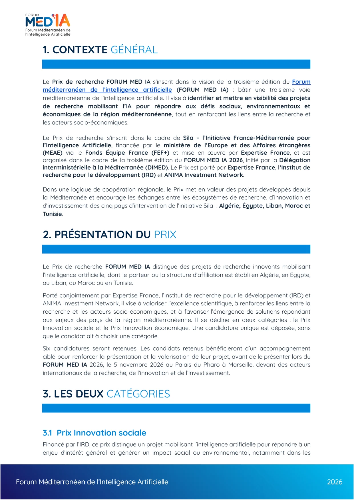 General context of the Prize and its place within the Sila initiative