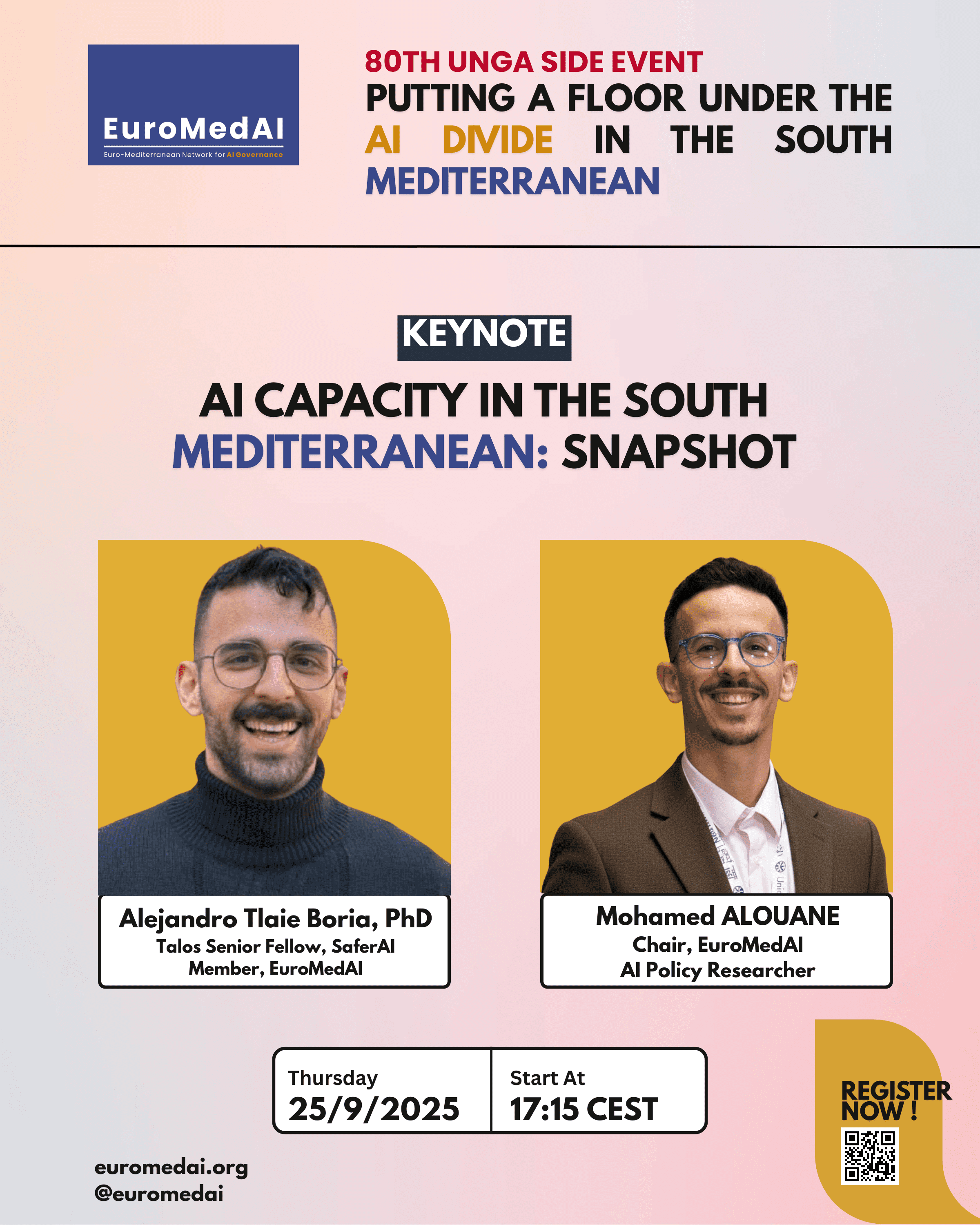 Keynote: AI Capacity in the South Mediterranean